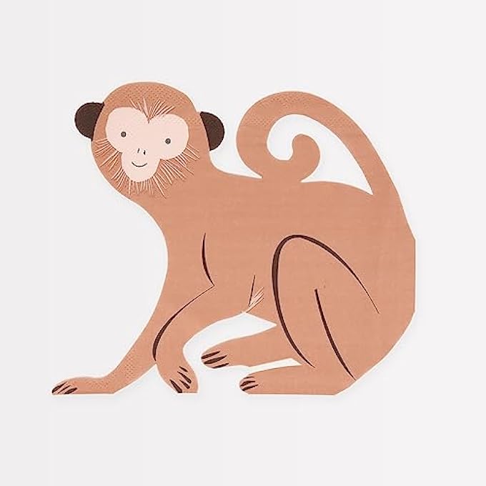 MONKEY DIE CUT NAPKINS - Image 1